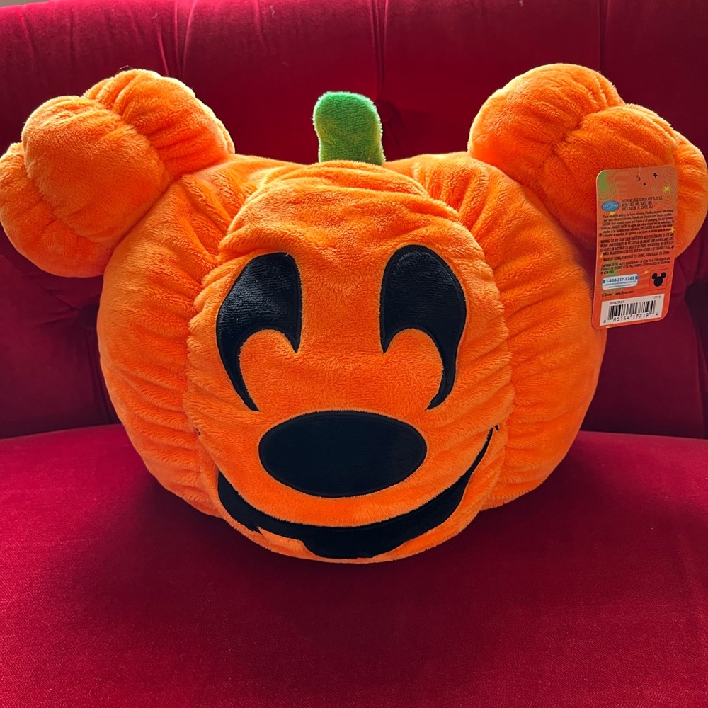 Disney Mickey Mouse Halloween Spooktacular Pumpkin 12” Plush  NWT